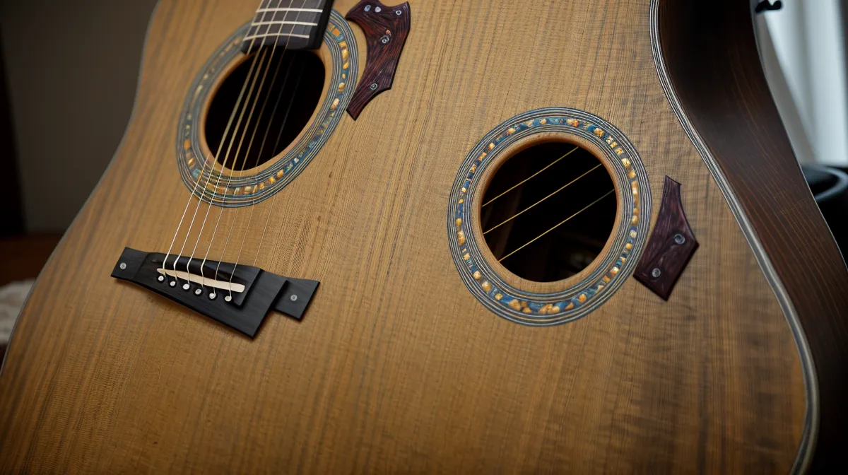 Kapodaster auf dem Gitarrenhals geklemmt – Akkorde vereinfachen beim Gitarre lernen