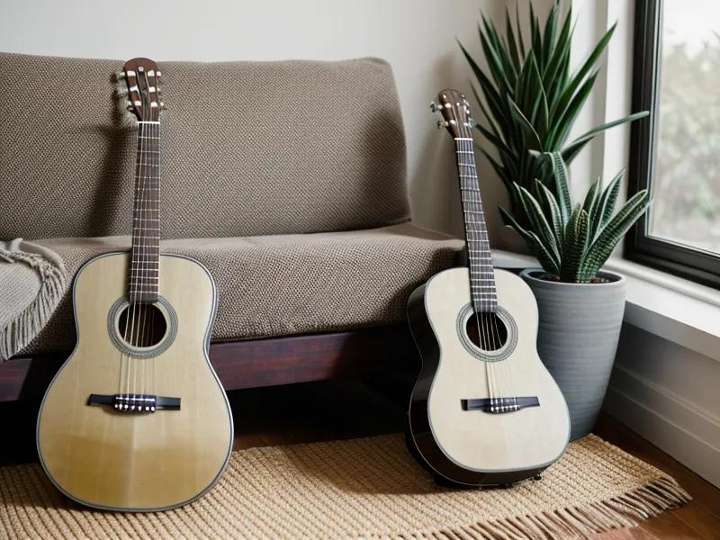 Nahaufnahme einer Hand am Gitarrenhals mit Druckstellen an den Fingerkuppen durch tägliches Metronom-Üben und Akkordwechsel-Training
